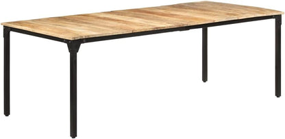 Dining table 220x100x76 cm raw mango wood