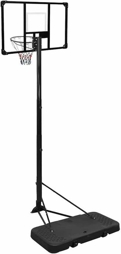 Basketbalpaal – Basketbalstandaard – Basketbalring – Basketbalbord – Basketbalset – Verstelbare Hoogte 256-361 cm – Duurzaam Polycarbonaat Transparant