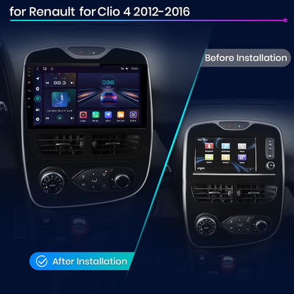 Multimediasysteem Renault Clio 4 – 2DIN Autoradio – Car Multimedia – GPS Navigatie – Android Auto – 4G Internet – 10 Inch Touchscreen – 4GB RAM 64GB Opslag