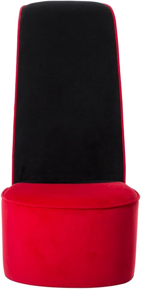 vidaXL Chopping Chair Velvet Red Lounge Chair Rest Chair Armchair TV Chair