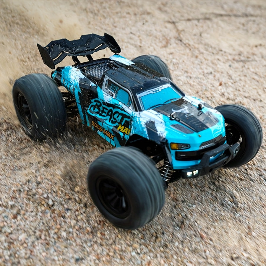RC Auto – Bestuurbare Auto – RC Truck – Afstandsbestuurbare Auto – 1:16 Schaal – Brushless Motor 4000KV – Dual Batterijen – 75 km/h – 4WD