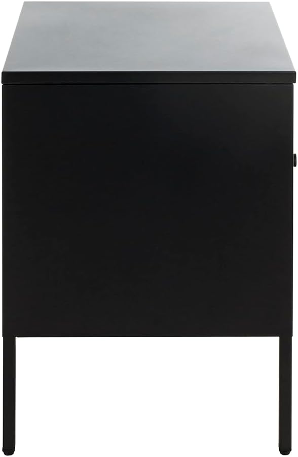 HAKU Console zwart, metaal - Maat: B 45 cm x H 50 cm x D 35 cm, Stijl: Modern