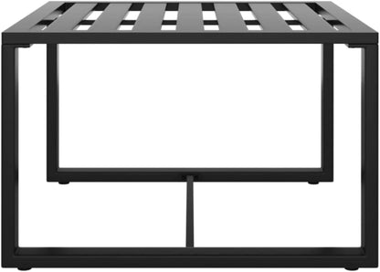 vidaXL 3-Piece Lounge Set with Cushions Aluminium Anthracite Colour Garden Sofa Set Lounge Sofa Garden Bench Set Garden Bench Garden Bench Sets - QUORE