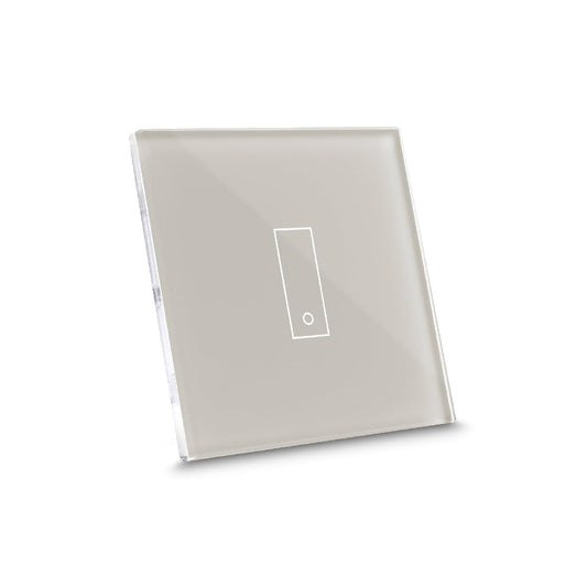 iotty E1 PLUS Wi-Fi slimme schakelaar voor lampen en deuren, compatibel met Google Home, Alexa en Siri, IOS en Android app, verlicht glaspaneel, temperatuur- en helderheidssensoren