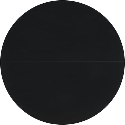Scandinavische moderne ronde eettafel, bureau, bartafel, geschikt voor keuken, eetkamer, woonkamer en kantoor, voor 2-4 personen, diameter 100 cm, zwart