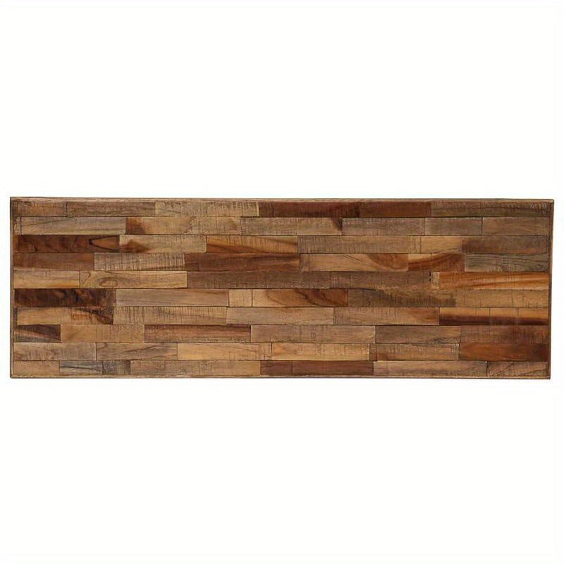 Wall Table Made of Solid Recycled Teak Wood, Measuring 90X30X76 Cm, Standing Shelf