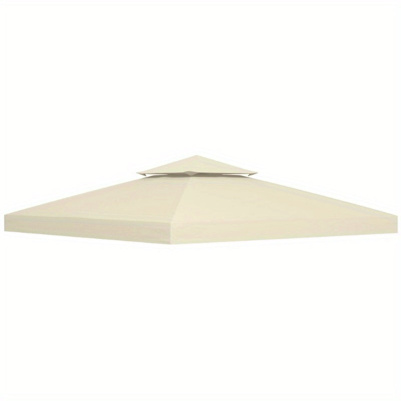 Vervangbare Canopy – Tuinkap – Overkapping – Luifel – Zonnescherm – UV-Bescherming – Windbestendig Polyester 3x3m Cream White