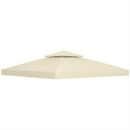 Vervangbare Canopy – Tuinkap – Overkapping – Luifel – Zonnescherm – UV-Bescherming – Windbestendig Polyester 3x3m Cream White
