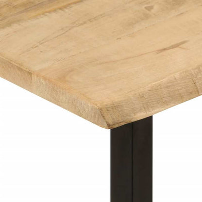 Consoletafel – Sidetable – Bureau – Bijzettafel – Telefoontafel – Massief Mangohout – Natuurlijke Boomrand 105x33x76 cm