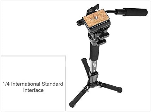 Monopod – Eenbenig Statief – Camerastatief – Fotostatief – Videostatief – Draaibare Basis – Tot 3 Kg Draagvermogen
