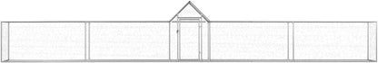 Tidyard Chicken coop 9 x 1 x 1.5 m made of galvanised steel, suitable for chickens, geese, etc. - QUORE