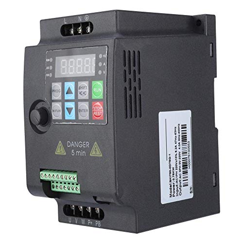 VFD Inverter frequentieomvormer, SKI780 Mini VFD 1/3 fasen frequentieomvormer voor spindelmotor toerentalregeling 220 V / 380 V, 0,75/1,5/2,2 KW (220 VAC, 0,75 KW)