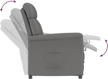 Relaxstoel – Fauteuil – Loungestoel – Ligstoel – Eetkamerstoel – Verstelbare Rugleuning – Zacht Microfiber Materiaal