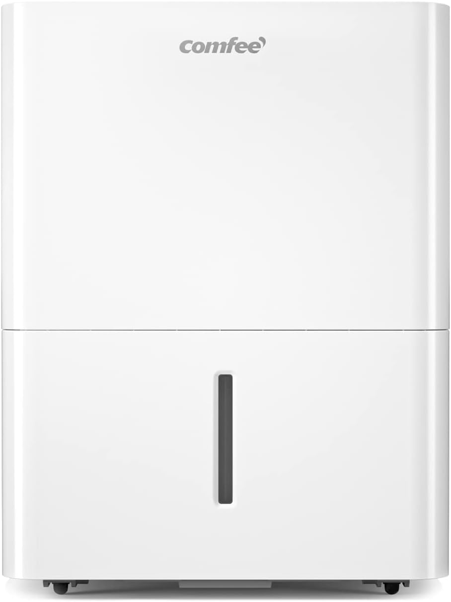 Comfee luchtontvochtiger App-compatibel wifi-bediening, ontvochtiger 20 l in 24 uur, Ruimtegrootte ca. 100 m3 (40 m2) , 170 m3/h luchtvermogen, 3 standen, MDDF-20DEN7-WF, Wit