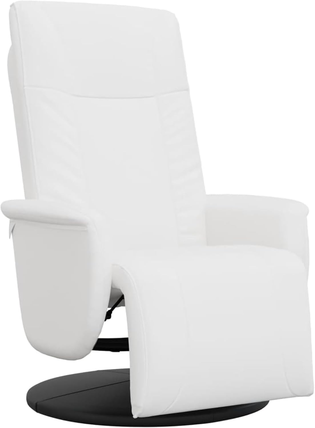Comfortable recliner chair with reclining function, faux leather, white, max. 110 kg - White Comfort Relax Recliner Chair with Function, Faux Leather, up to 110 kg Model356510