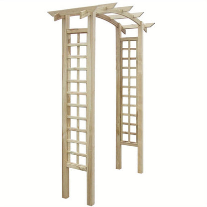 Houten Tuinboog – Tuinarche – Klimboog – Tuinpoort – Tuintunnel – Klassiek Design – Stevig Hout 150x60x210 cm