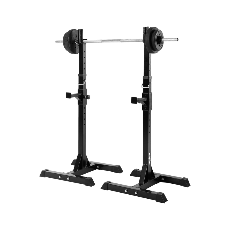 Haltersteunen – Haltersteunen Verstelbaar – Halterstandaard – Barbell Stand – Halterhouder – Maximaal 200 kg Belastbaar – Verstelbare Hoogte 105-160 cm