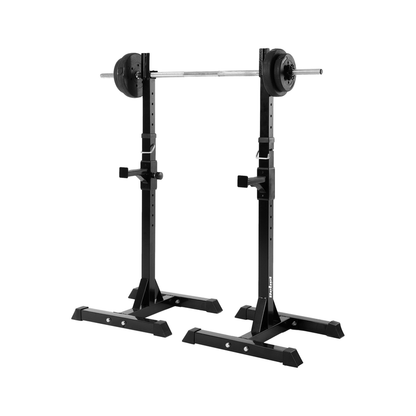 Haltersteunen – Haltersteunen Verstelbaar – Halterstandaard – Barbell Stand – Halterhouder – Maximaal 200 kg Belastbaar – Verstelbare Hoogte 105-160 cm