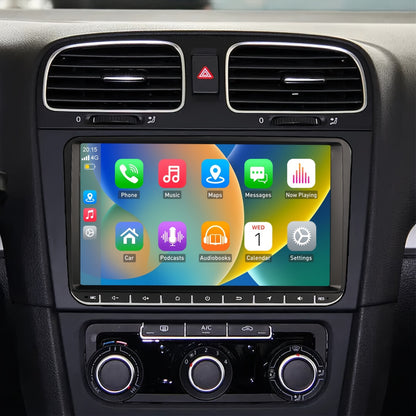 Multimedia Car Stereo – Auto Radio – Navigatiesysteem – GPS Speler – Draadloze CarPlay – 9 Inch IPS Touchscreen – AHD Achteruitrijcamera & Microfoon
