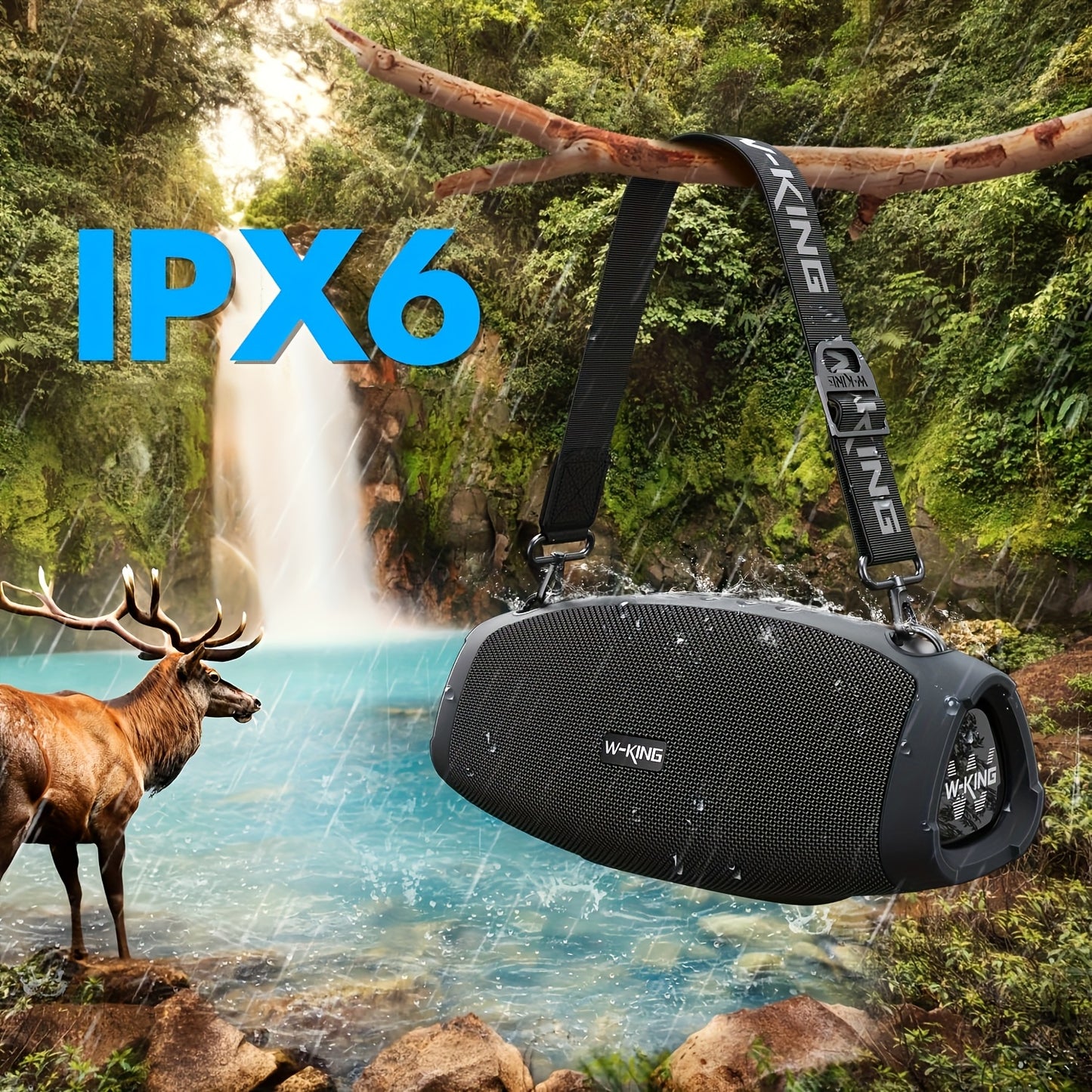 Draadloze Speaker – Bluetooth Speaker – Portable Speaker – Outdoor Speaker – Speaker Met Microfoon – 70W Krachtig Geluid – IPX6 Waterbestendig
