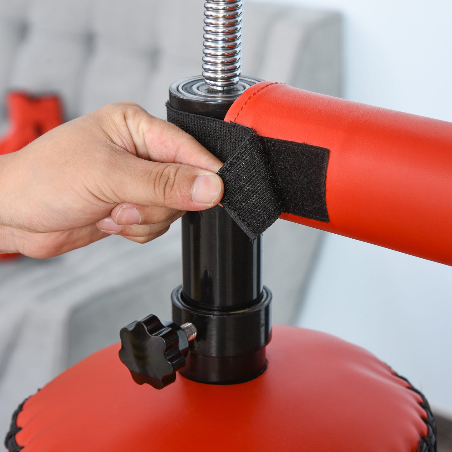Bokszak – Boksbal – Boksmachine – Boksstandaard – Boksset – Verstelbare Hoogte 155-205 cm – Duurzaam PU Materiaal