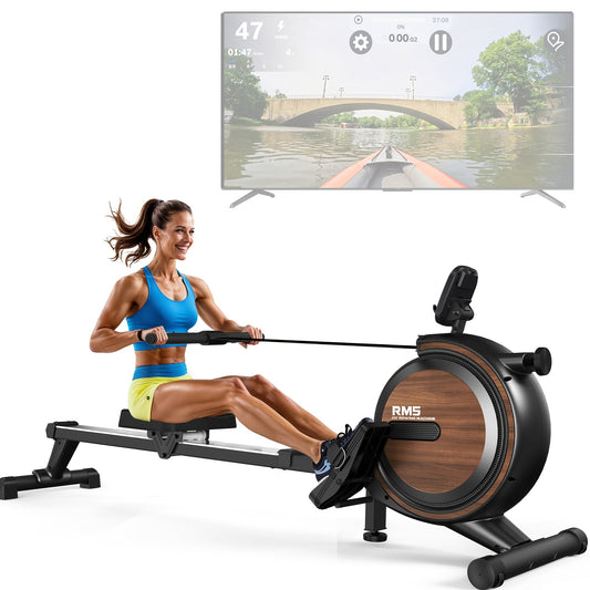 Magnetische Roeimachine – Roeitrainer – Fitnessapparaat – Roeimachine Compact – Home Gym – 16 Weerstanden Instelbaar – Roestvrij Staal – Max 150 kg Belastbaar