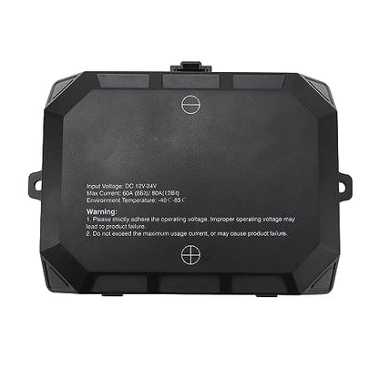 12-voudig Schakelpaneel, 12V 24V Multifunctionele Tuimelschakelaar Momentary Circuit Control Relay System Box voor Truck RV Offroad Marine, Waterdichte