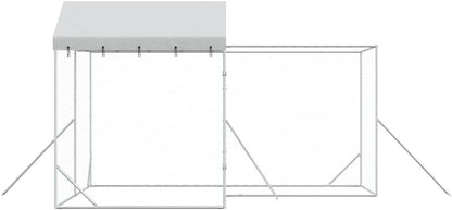 Buitenkennel – Hondenren – Dierenren – Buitenren – Kennel 4 x 4 x 2,5 m – Gegalvaniseerd Staal – Water- en UV-bestendig Dak
