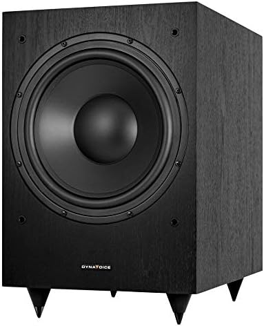DYNAVOICE Magic MW-10 Zwart Mat – Actieve 10 inch Subwoofer, 180W RMS (250W Max), Bassreflex, Fase- en Low Pass-regeling | Voor 5.1 Home Cinema en HiFi Systeem.