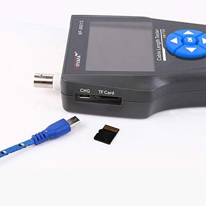 KALEA- ∙QUE netwerktester RJ45 RJ11 USB BNC voor lengte layout detectie PoE Ping. Opslag en export van de tests mogelijk. Lithium-batterijen. TDR-technologie.