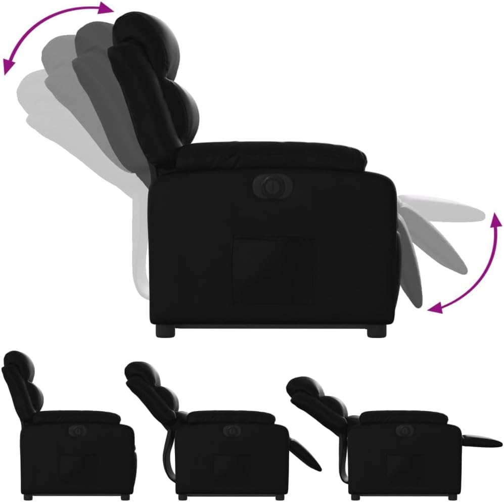 Elektrische Relaxfauteuil – Elektrische Sta Op Stoel – Verstelbare Relaxstoel – Draaifauteuil – Seniorenstoel – Elektrische Liftfunctie – Kunstleren Bekleding