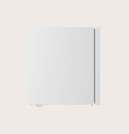 EVVO Mini-koelkast F22, 46 l, wit, energiebesparend 80 kWh/jaar, 41 dB, compact 48,5 cm, ideaal voor slaapkamer, kantoor en studio, stille mini-koelkast voor dranken en snacks