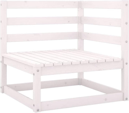 Contemporary design, living room furniture, garden bench, garden bench, floor deep sofa bed frame, 2 seater garden bench white solid pine, suitable for garden lawn pool - QUORE