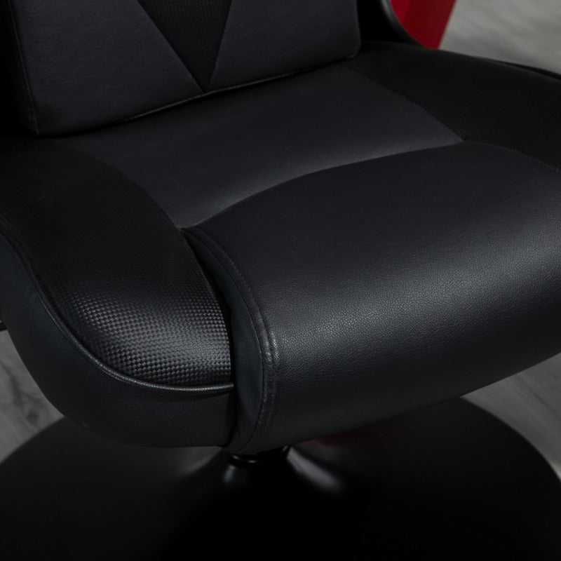 Ergonomische Gaming Bureaustoel – Gamingstoel – Bureaustoel – Werkstoel – Kantoorstoel – Zwart – Verstelbare Zithoogte – 360° Draaibaar Met Metalen Frame