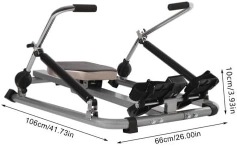 Home Rowing Machine, Hydraulic Fitness Rowing Machine, Resistance 15-55 kg, Adjustable Load Capacity 120 kg, Training Device with LCD Display for Full Body Training - QUORE
