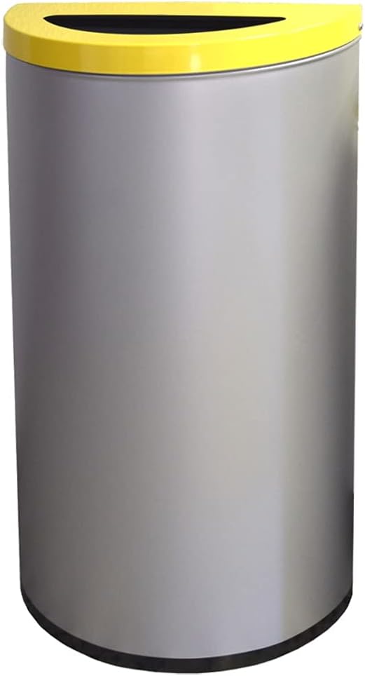 OFITURIA Selective Recycle Paper Metallic Capacity 86 Liters Compatible with Color Plata Luna Tapa - QUORE
