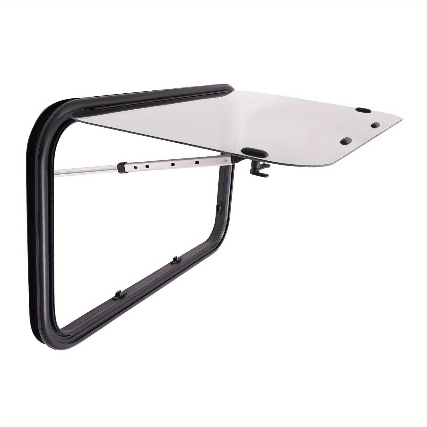 Camperraam – Nooduitgang Raam – Push-Out Raam – Uitzetraam – Caravanraam – 90x55cm – Gehard Glas – Eenvoudige Hendelbediening