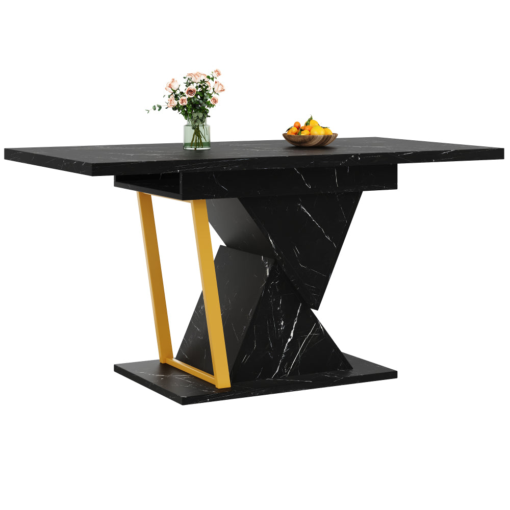 Uitklaptafel – Klaptafel – Eettafel – Uitschuiftafel – Inklapbare Tafel – Ruimtebesparend – Verstelbaar 110-140 cm – Modern Zonder Hout