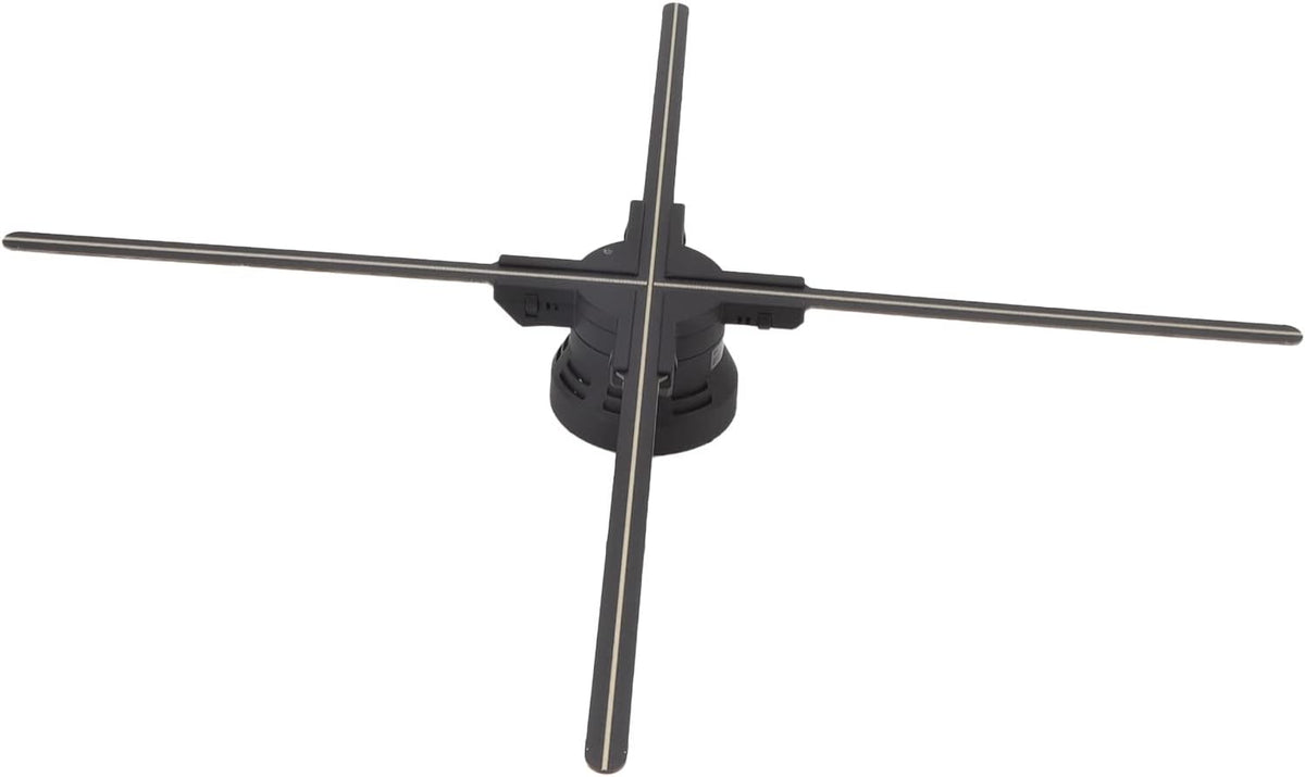 Holografisch 3D-display met resolutie van 1600 x 832, 832 leds, wifi, stereo, met audio, voor Kerstmis, Halloween, party, woondecoratie, 70 cm, EU-stekker