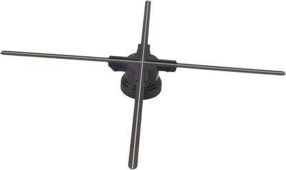 Holografisch 3D-display met resolutie van 1600 x 832, 832 leds, wifi, stereo, met audio, voor Kerstmis, Halloween, party, woondecoratie, 70 cm, EU-stekker