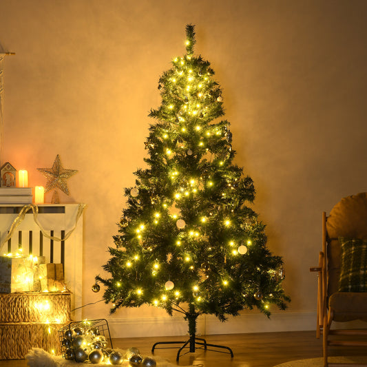 Kerstboom – Kunstkerstboom – Nepboom – Decoratieboom – Spar – 180 cm – 745 Tips – Metalen Standaard – Geschikt Voor Binnen en Buiten – Realistisch Design