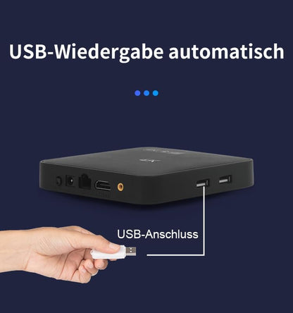 Digitale signage speler – Reclamespeler – Advertentiespeler – Mediaplayer – Videospeler – USB autoplay & CMS beheer – 4K 60 fps zonder abonnement