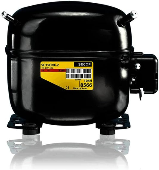 REPORSHOP - Secop Sc12Cl 195B0076 compressor R404A R507A R452A 3/8 220v Low Temperature 12,87cm3