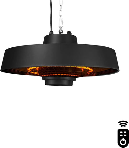 Terrasverwarmer – Buitenverwarmer – Infrarood Heater – Plafond Heater – Hangende Heater – 1500W Vermogen – Inclusief Afstandsbediening