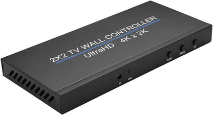Swallows Video Wall Controller 2X2, 4K 60Hz 2x2 TV Video Wall Controller Screen Stitching Processor Splicer 2x1 3x1 1x3 1x2 4x1 1x4 HD Video Splicer voor PS4 HDTV (4K 60HZ)