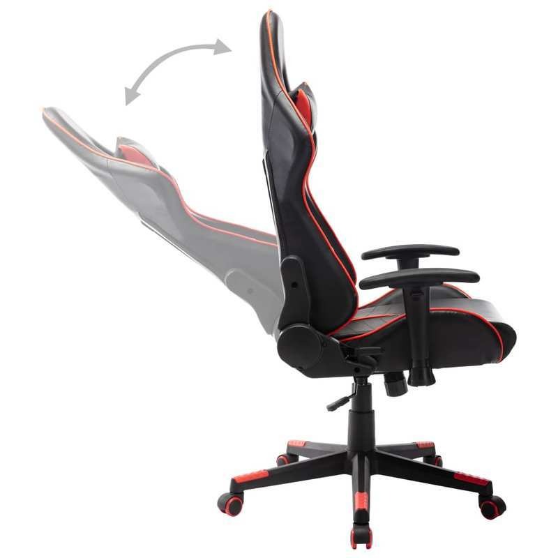 Gamingstoel – Game Stoel – Bureaustoel – Gamerstoel – Verstelbare Zithoogte – Kunstleren Bekleding - Rood