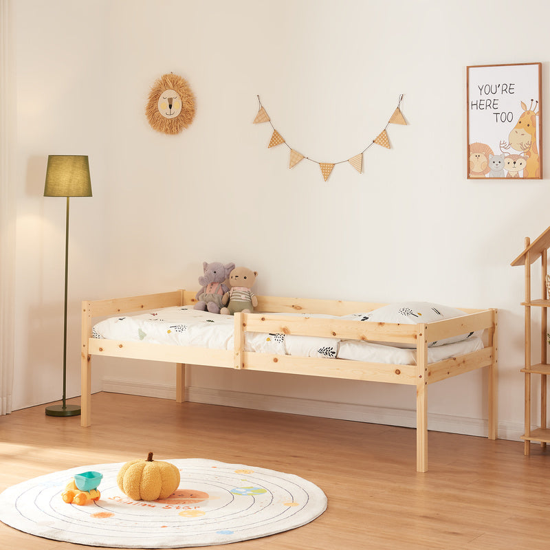 Dubbel Kinderbed – Stapelbed – Uitschuifbaar Bed – Kinderbed Met Laden – Bed Met Opbergruimte – 90x200 cm – Massief Dennenhout Natuurlijk