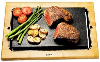 Lavasteen Serveerplank – Steak Stone – Serveersteen – Sizzling Hot Plate – Biefstuksteen – Extra Dikke 3 Cm Lava Steen – Warmt Lang Door