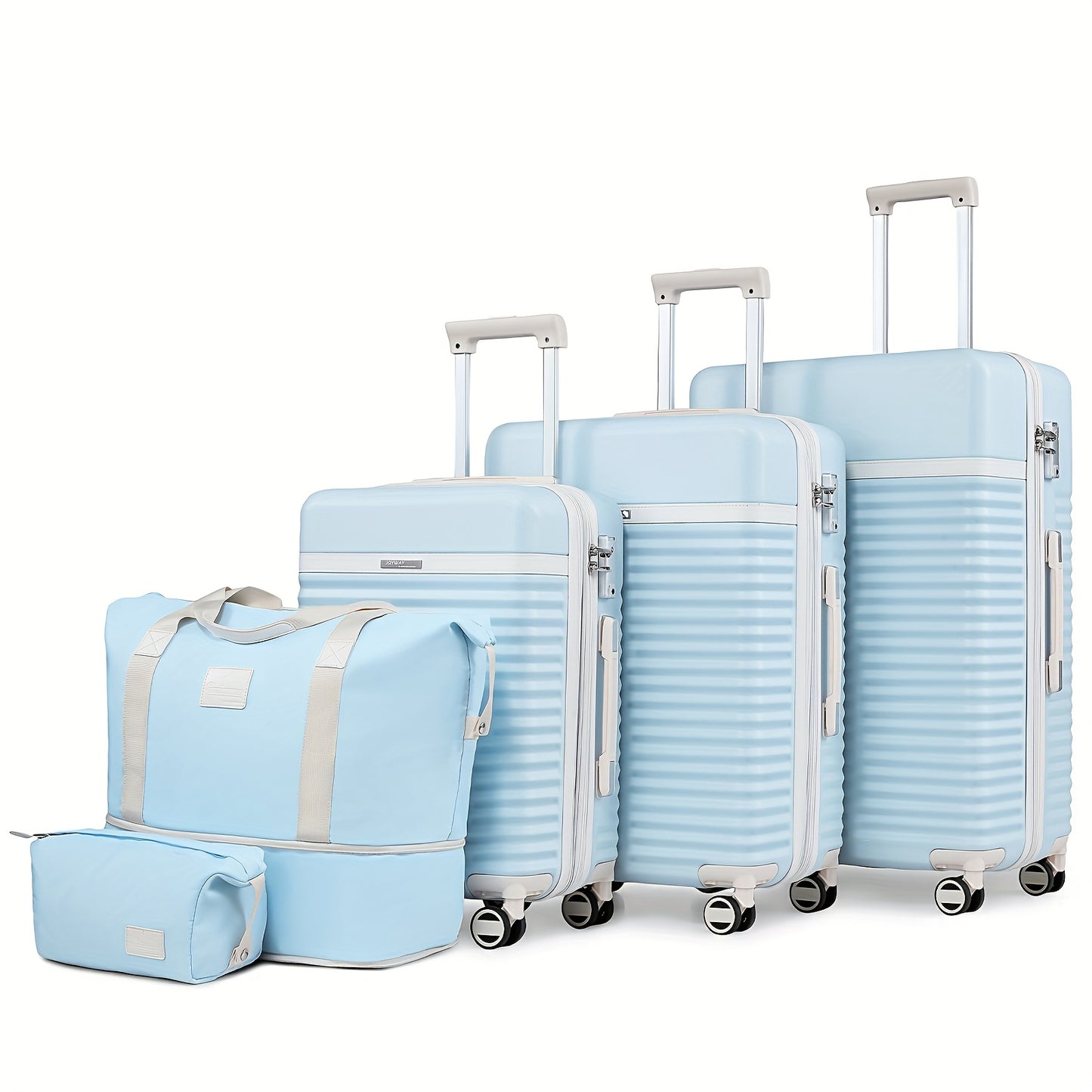 Kofferset – Reiskoffers – Trolley – Hardcase Koffers – Bagageset – 5-delig – ABS Hardmateriaal – TSA Slot