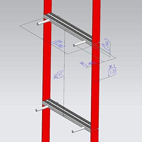 ISOP Brandvluchtladders 4 m | Intrekbare ladders voor Huizen met 2 Verdiepingen | Compact en Draagbaar | Touwladder Geschikt voor Balkon & Raamontsnapping